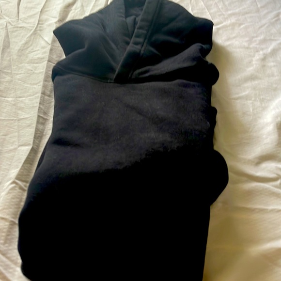 Girl cropped black hoodie - Picture 4 of 5